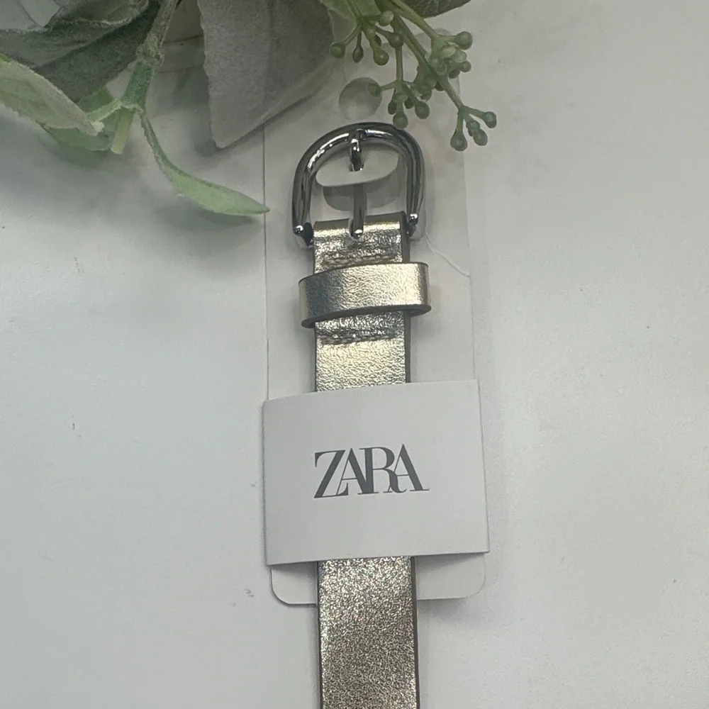Zara kids Shimmering Silver Belt